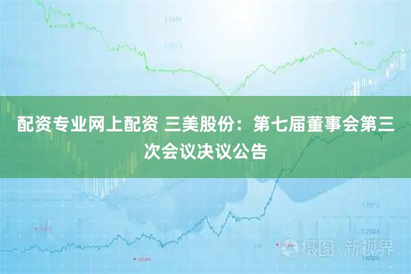 配资专业网上配资 三美股份：第七届董事会第三次会议决议公告