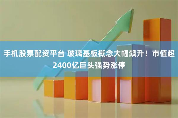 手机股票配资平台 玻璃基板概念大幅飙升！市值超2400亿巨头强势涨停